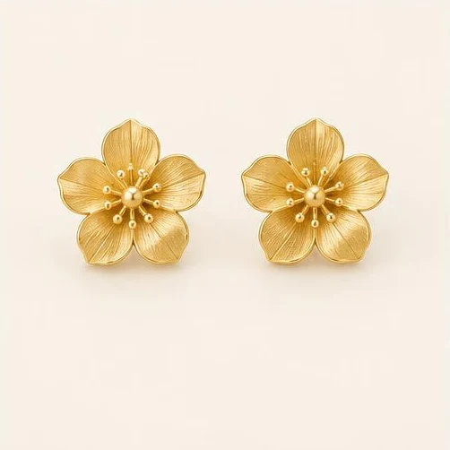 Gulab Floral Studs